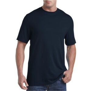 SET of 2 NWT Goodfellow & Co Men's Navy Blue Short Sleeve Tee Shirt‎ 5XL Classic